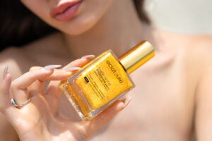 huile sèche pailletée SPF30